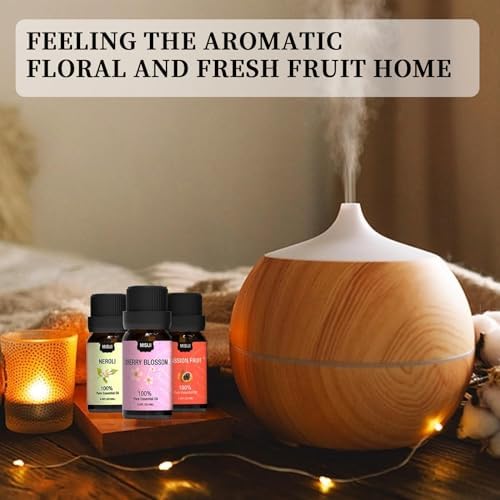 Essential Oils Set-Essential Oils for Diffuser for Home,Diffuser Oils Scents for Aromatherapy,Laundry,Candle&Soap Making,Humidifiers 6 X 10ML - Image 2