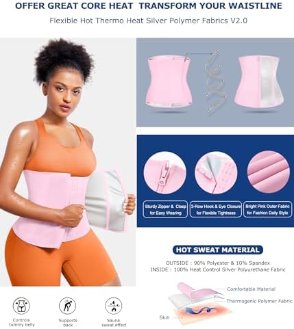 TrainingGirl Waist Trainer for Women Working Out Trimmer Sweat Belly Band - Image 2