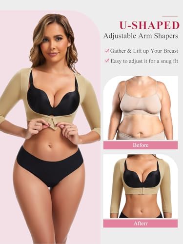 JOYSHAPER Upper Arm Shaper for Women Posture Corrector Compression Sleeve - Image 4