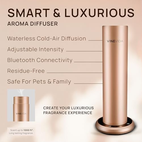 VINEVIDA Aroma Diffuser V1 Skyline BT Gold - Image 2