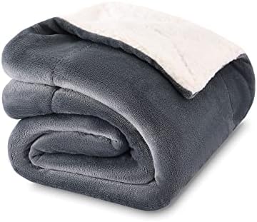 NANPIPER Baby Sherpa Blanket,Warm Toddler Throw Blanket,Soft Newborn Fleece Blanket for Winter (Grey,30x40 inches) by NANPIPER
