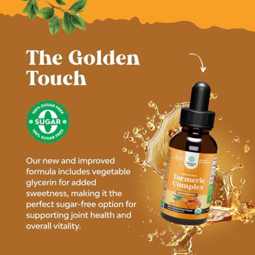 Organic Turmeric Drops for Adults - Movement Support - Sugar Free - 2 FlOz - Image 2