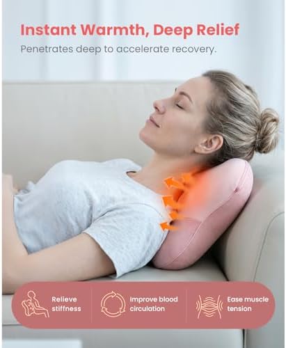 BOB AND BRAD Back Massager with Heat FSA Eligible, EZBack Corded Back Massager for Pain Relief Deep Tissue, Shiatsu Back Massage Pillow, Soothing Muscle Tension Upper & Lower Back Relief - Image 6
