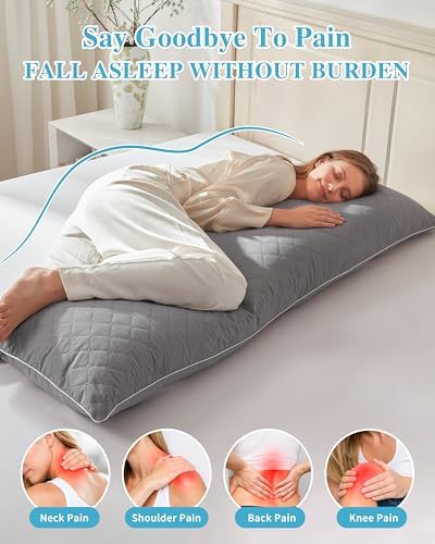YZ HOME Long Body Pillow for Adults - Firm Body Pillow Insert - Image 2