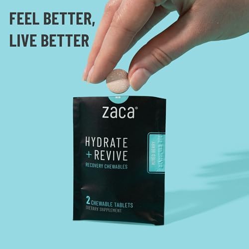 Zaca Recovery Chewable Supplement | Hydrate + Revive | 2 Packs = 4 Tablets - Image 2
