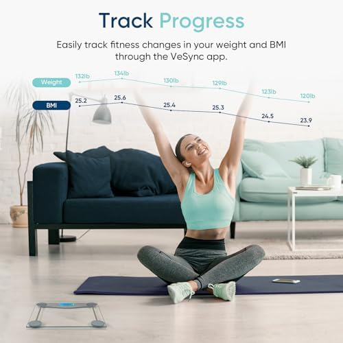 Etekcity Bluetooth Bathroom Scale for Body Weight and BMI, 400 Pounds - Image 2