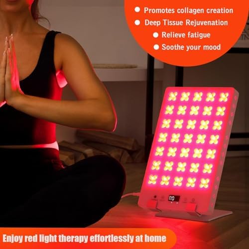 Red Light Therapy Panel for Body, 660nm Red & 850nm Near Infrared Light Therapy Panel for Full Body & Face Supports Pain Relief, Skin Care, Recovery, Sleep & Performance - Image 3