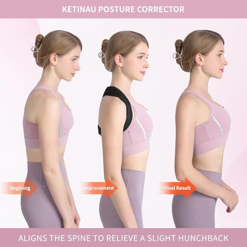 Alsoay Posture Corrector for Women and Men, Back Brace Adjustable Upper Posture Support, Back Support, Comfortable Back Straightener Support for Clavicle Support, and Providing Pain Relief from Neck - Image 2