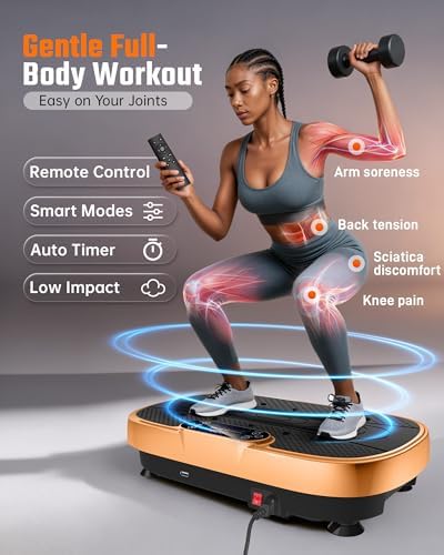 Renoj 3D Vibration Plate Exercise Machine, 200W Motor, 455lbs Capacity - Image 5