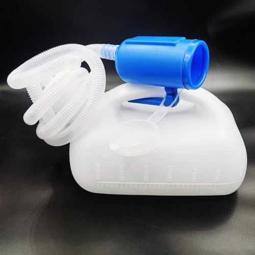 3000ML Large Male Urinal,YUMSUM Urinals for Men (White with Hose) - Image 4