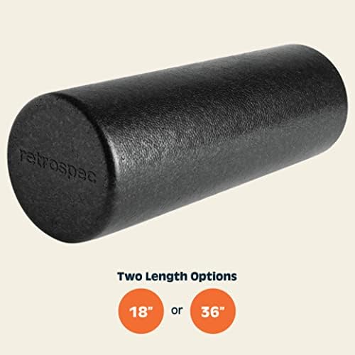 Retrospec Relief Foam Roller High-Density EPP Extra Firm Round Foam Roller for Exercise, Massage Yoga, Pilates and Post Workout Muscle Recovery - Image 3