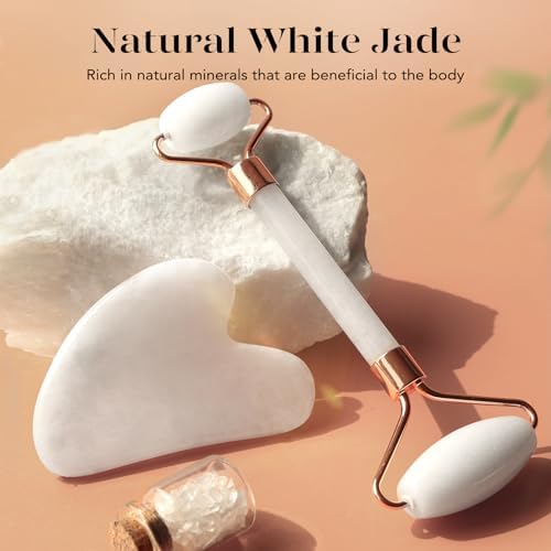 BAIMEI IcyMe Jade Roller & Gua Sha Facial Tool Set for Face Depuffing - Image 2