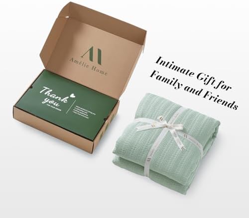 Waffle Cooling Comforter Blanket for Hot Sleepers, King Size, Sage Green - Image 6