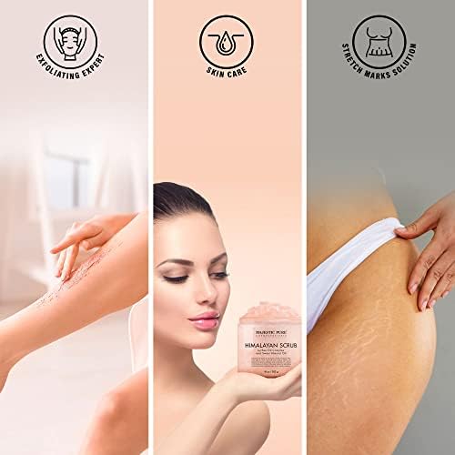 Majestic Pure Himalayan Salt Body Scrub, Lychee Oil Exfoliant, 10 Oz - Image 6