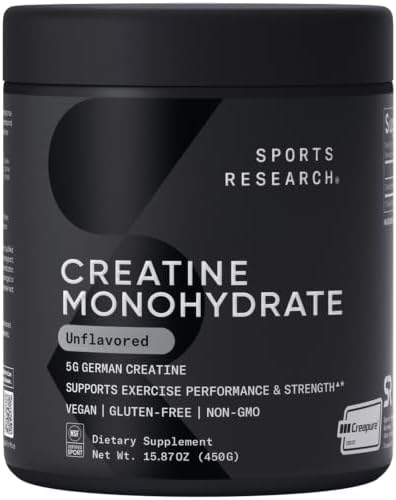 Sports Research® Creatine Monohydrate Powder w/Creapure®, 90 Servings by Unknown