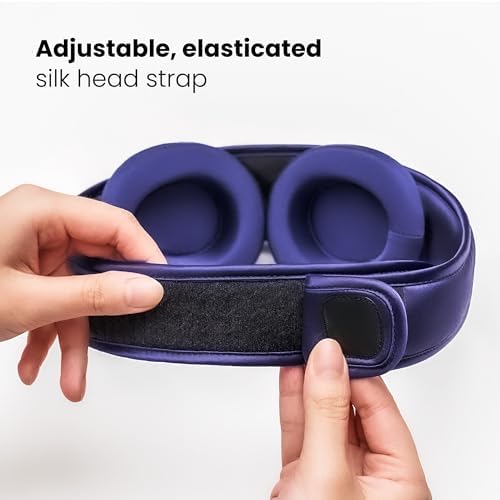 Manta Silk Sleep Mask – Premium 22 Momme Silk Eye Mask, Designed for Blackout Comfort, Breathable and Washable, Adjustable Fit (Purple) - Image 6