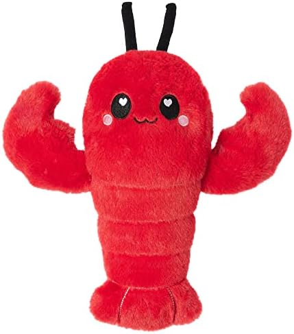 Crustacean Microwavable Unscented Heating Pad for Women - Warm Cozy Plush Heatable Stuffed Toy Animal - Hot and Cold Heat Bag Gift for Women and Girls Red by HappyFuel