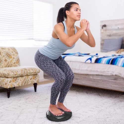 ProsourceFit Core Balance Disc, Inflatable Wobble Cushion with Hand Pump, Dual-Textured Non-Slip Surface for Core, Balance, and Stability Training, 14-inch - Image 6