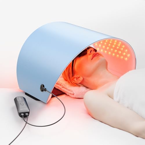 FDA Cleared Red Light Therapy for Face and Neck, 4 Modes LED Mask Light Therapy, Blue Infrared Red Light Therapy Mask for Face, PDT Photons Facial Skin Care Device by HOME
