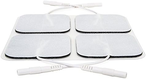 reserv 2" x 2" Premium Re-Usable Self Adhesive Electrode Pads for TENS/EMS Unit, Fabric Backed Pads with Premium Gel (Latex Free) (1/2 Pack (20 electrodes) - Image 2