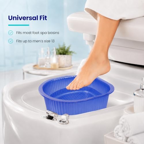 ForPro Universal Pedi Bath Liners - 50% THICKER - Fit Footsie Bath Plus Foot Bath, Disposable Pedicure Foot Tub Liners for Foot Spa Basins & Foot Bath Soaks, Blue, 50-Count - Image 6