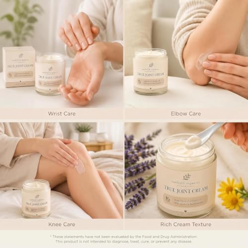 Outfield Organics True Joint Cream – 4-in-1 MSM Cream for Joint Pain with Magnesium,Arnica, Lavender & Frankincense,Non-Greasy Massage (1) - Image 2