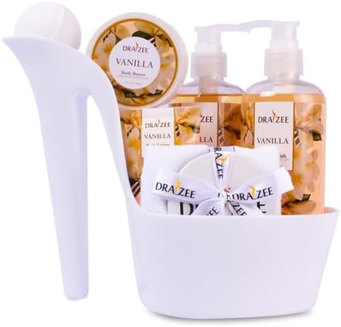 Draizee Heel Shoe Gift Basket for Women, 8 Pc Vanilla Scented Set by Draizee