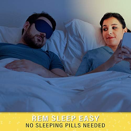 Silk Sleep Eye Mask for Men Women, Comfortable Super Soft Eye Mask with Adjustable Strap, 100% Pure Silk, Blocks Light, Jersey Slumber (Blue, 1 Count (Pack of 1)) - Image 6