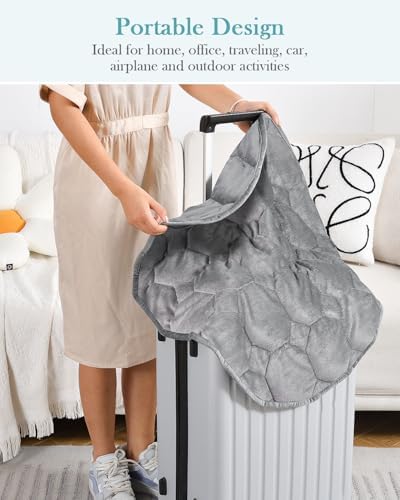 Topblan Weighted Lap Blanket Pad 7lbs for Adults, 29 x 24 Small for Travel - Image 4