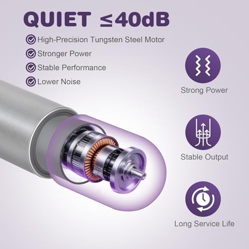 Mini Handheld Vibration Massager, Portable Cordless Massage Wand, 10 Modes Deep Tissue Muscle Relaxation Device, Quiet ≤40 dB Electric Massager for Back Neck Shoulder, Travel Size - Image 2