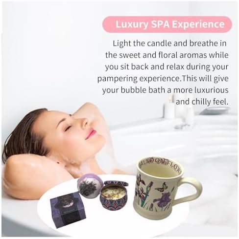Spa Gift Baskets for Women,Luxury Self Care Gifts for Mom,Get Well Soon Gifts for Friend,Thank You Relaxing Box Gifts for Women 20th,30th,40th,50th,60th 70th 75th Birthday,Anniversary - Image 3