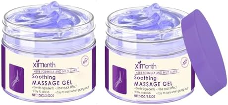 2 Pcs Joint Soothing Massage Purple Gel,Soothes Knees, Lumbar, Neck, Hands,Feet and Joint Activities Throughout The Body Massage Cream. by Unknown