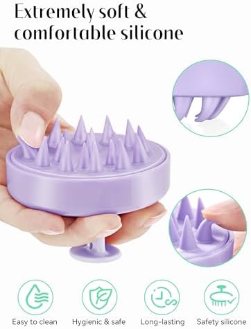 HEETA Scalp Massager Hair Growth Scrubber for Dandruff Removal Hair Care - Image 3