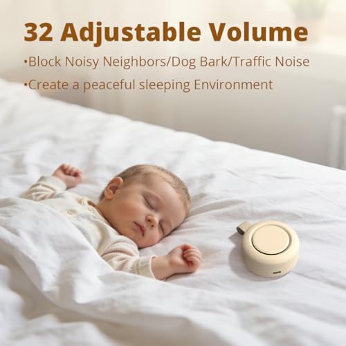 Sound Machine Portable White Noise Machine Baby Shushing Sleep Machine with 30 Soothing Sounds for Baby Kids Adults Pets 4 Timers Memory Function Brown Pink Noise Machine for Home Travel Office - Image 6