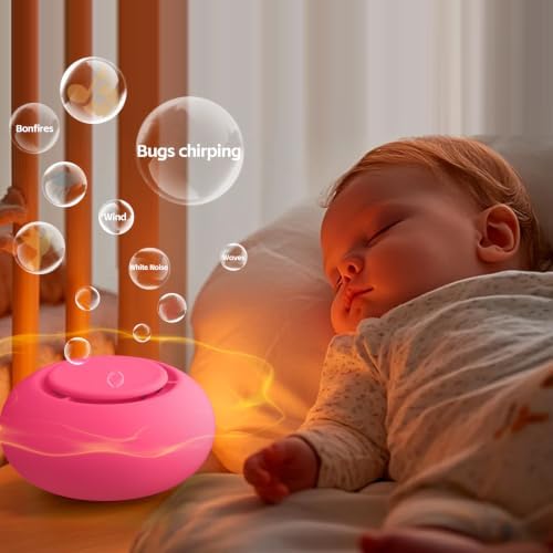 Portable Baby Sound Machine & Essentials for Babies & Kids-Rose - Image 4