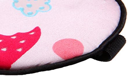 100% Natural Silk Sleep Eye Mask Kids, Cute Night Sleeping Mask with Adjustable Elastic Strap for Newborn (Baby Cute Pink) - Image 3