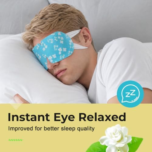 16 Packs Steam Eye Masks for Dry Eyes, Self Heating Warm Compress, Jasmine - Image 5