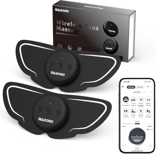 MASTOGO Dual Host Wireless TENS Unit Muscle Stimulator with APP Control by MASTOGO