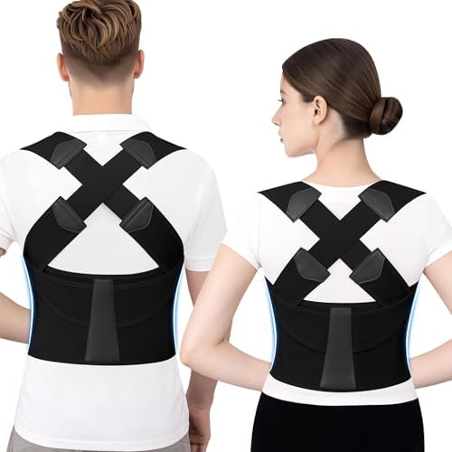 Posture Corrector for Women & Men Back Brace hunchback Straightener by StraightenPostureSupportBackEmbraceConfidentPosture