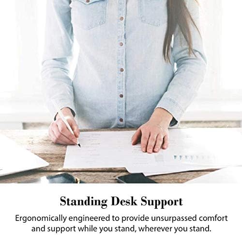 WellnessMats Mobile 23" L x 19" W x 1" Th Collection Anti-Fatigue Floor Mat, Polyurethane – Ergonomic Support Pad for Home, Kitchen, Garage, Office Standing Desk – Water Resistant - Made in USA - Image 3