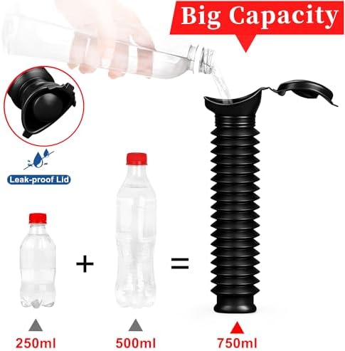 Portable Urinal, Portable Car Urinal for Men and Women, 750ml, Leakproof - Image 3