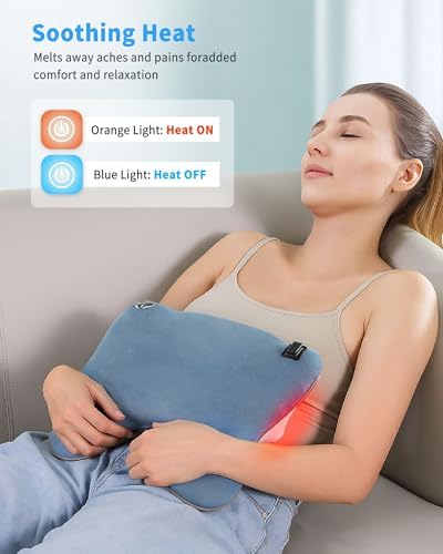 OWAYS Rilassa Cordless Back Massager with Heat, Shiatsu Neck Massager for Pain Relief Deep Tissue, 4D Kneading Massage Pillow for Back, Shoulder, Legs, Relax at Home Office and car - Image 5