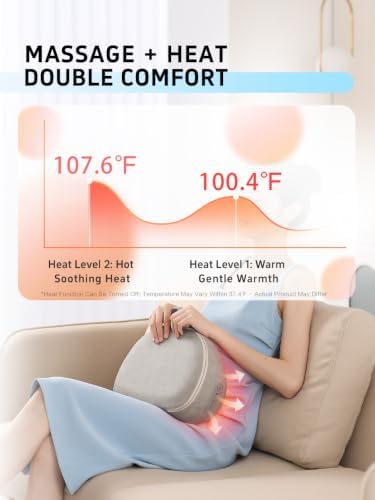 Cordless Neck & Shoulder Massager with Heat, Rechargeable - Image 3