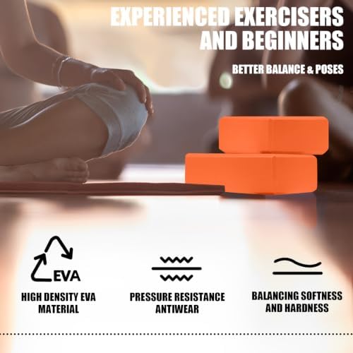 Septo 2 Pcs Yoga Blocks, 9x6x3 Inch Foam Blocks for Pilates - Image 5