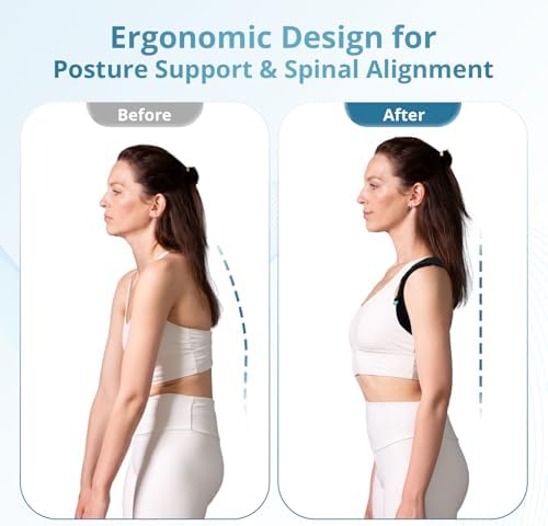 Adjustable Posture Corrector for Men & Women – Upper & Mid Back Brace for Posture Alignment – Relieves Neck, Shoulder & Clavicle Pain – Lightweight, Breathable & Invisible Under Clothing（Chest Size 30”-43”） - Image 5