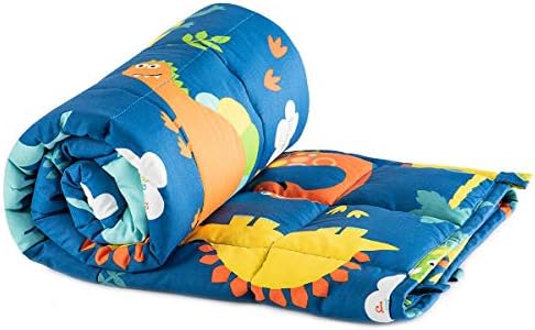 Sivio Cotton Weighted Blanket for Sleeping, 36"x48" 3 lbs, Blue Dinosaur by Sivio