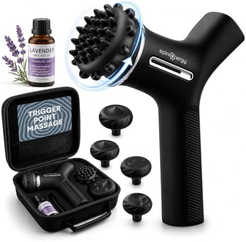 LifePro Spinergy Lymphatic Drainage Massager with 4 Rotating Heads 6 Speeds by Unknown