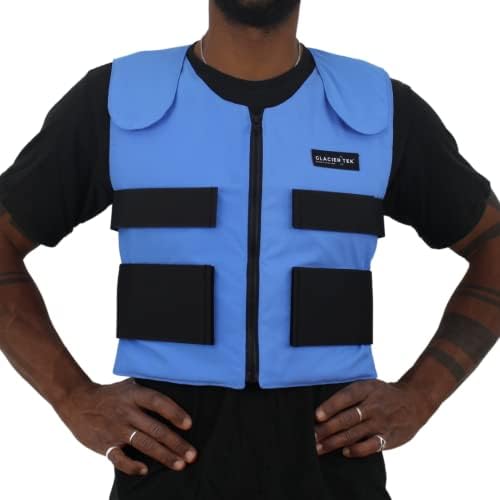 Glacier Tek Cool Vest Personal Cooling, 59 Degrees for 2.5 hours 8 Cool Packs, Recharge in 30 Minutes by GlacierTek