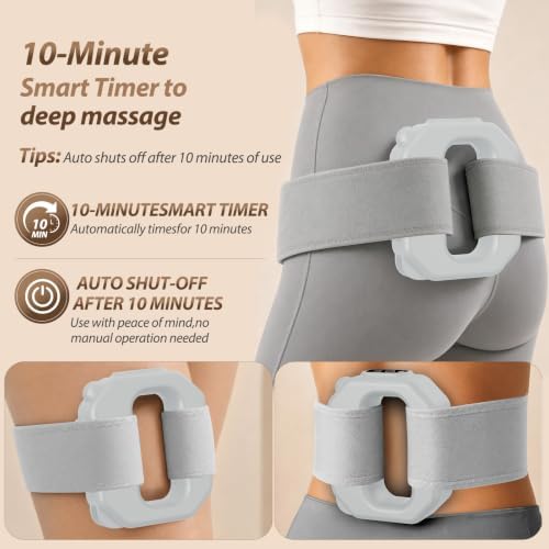 AddWin 2026 New Fascia Ring, Multifunctional Full-Body Hands-Free Massage Tool, Mini Muscle Recovery Fascia Ring Machine, Ergonomic Design with Waist Belt, Adjustable Massage Modes (Grey) - Image 5