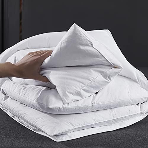 Three Geese Adjustable Layer Goose Feather Pillow,Assemblable Bed Pillow,100% Soft Cotton Cover,Good for Side and Back Stomach Sleeper,King Size,Packaging Include 1 Pillow. - Image 4